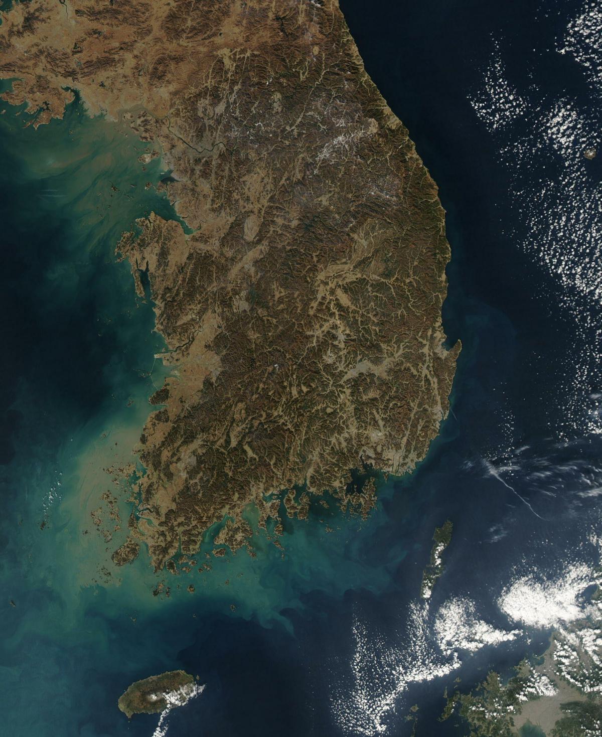 South Korea (ROK) sky view map